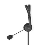Cuffia per PC Ad archetto 2 connettori da 3,5mm 2m CHST100BK 5412810274130 ND4896