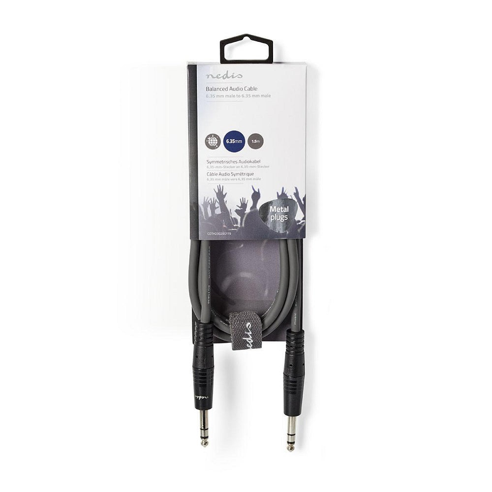 Cavo Audio Bilanciato Maschio da 6,35mm-Maschio da 6,35mm 1.5m COTH23020GY15 5412810295234 ND4906