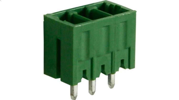 Connettore maschio 3 poli 3.5mm passo 10A dritto