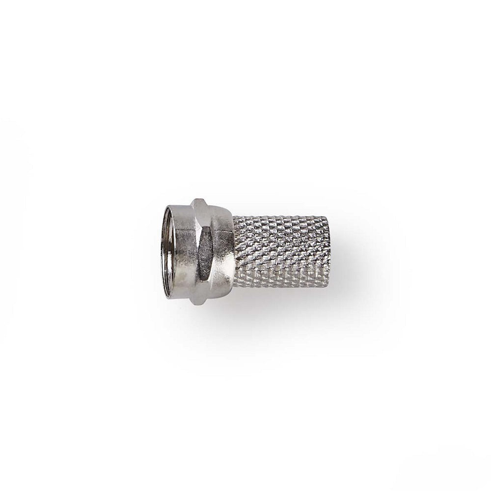 Connettore F maschio per cavi coassiali da 6,4mm confezione 25 pezzi