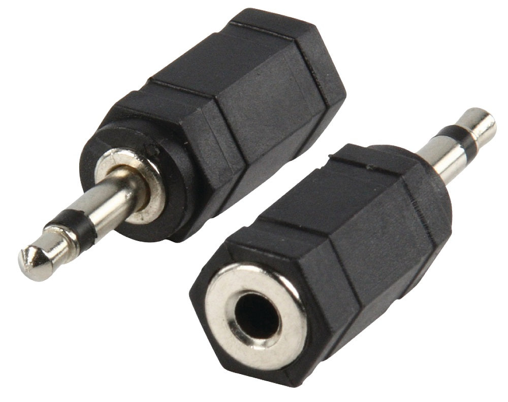 Adattatore audio mono Valueline jack maschio-femmina 3,5 mm nero
