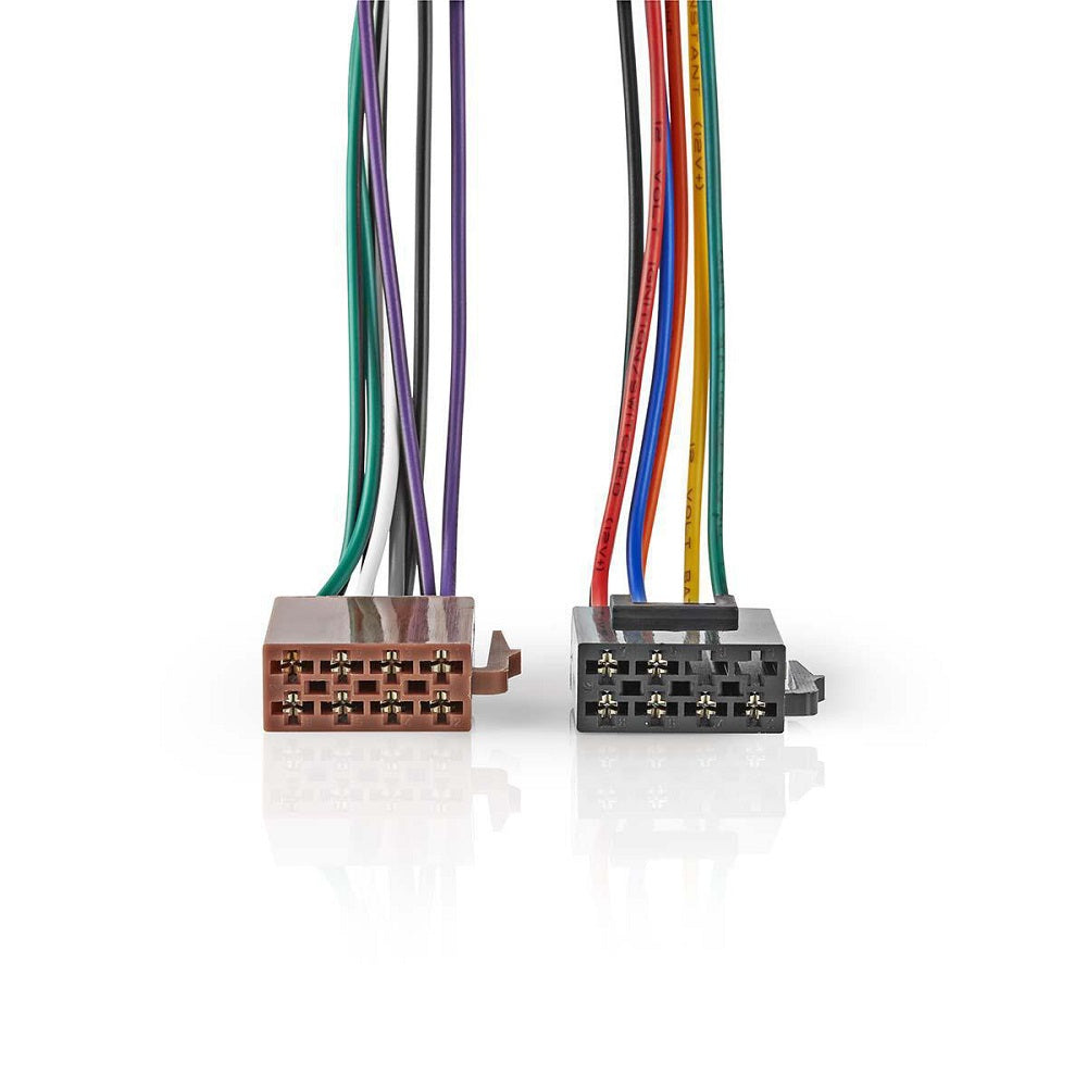 Cavo ISO Standard con connettore radio e 2 connettori auto 0,15m