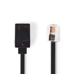 Prolunga cavo telecomunicazioni RJ11 maschio/femmina 10m
