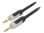 Cavo audio stereo maschio da 3.5mm 1m antracite PROA3301 8717587000010 ND8035
