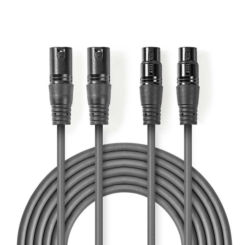 Cavo Audio XLR Bilanciato 2x Maschio a 3 Pin- 2x Femmina a 3 Pin 5m COTH15030GY50 5412810295708  ND8055