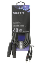 Cavo Stereo 2x XLR 3-Pin Femmina - 2x RCA Maschio 3m SWOP15230E30 8717534024304 ND8065