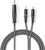 Cavo audio stereo 3,5 mm maschio-2x maschio RCA 5m