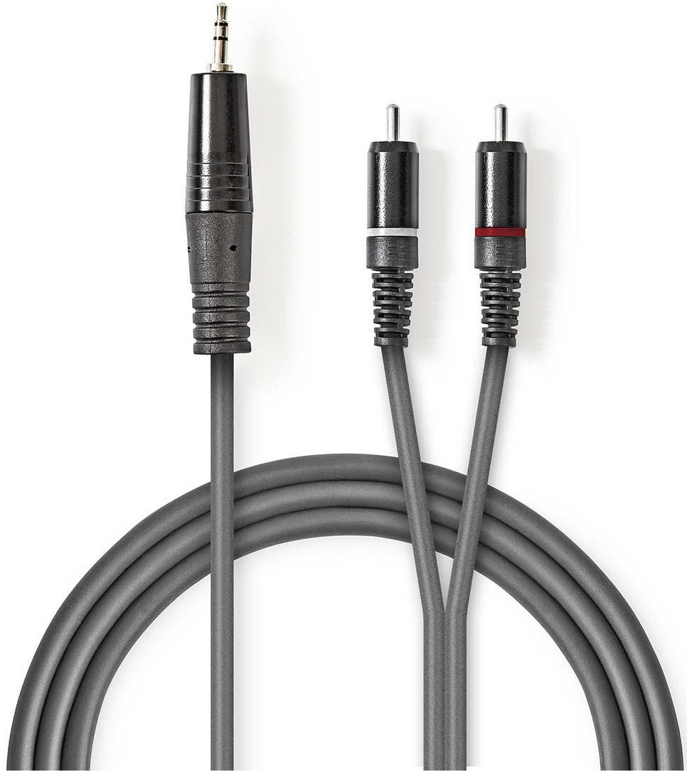 Cavo audio stereo 3,5 mm maschio-2x maschio RCA 1.5m