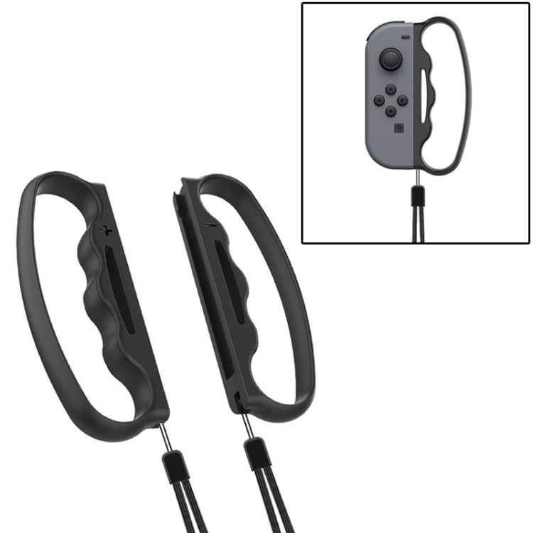 Impugnatura piccola per Switch Joy-Con con cinturino nero e rosso