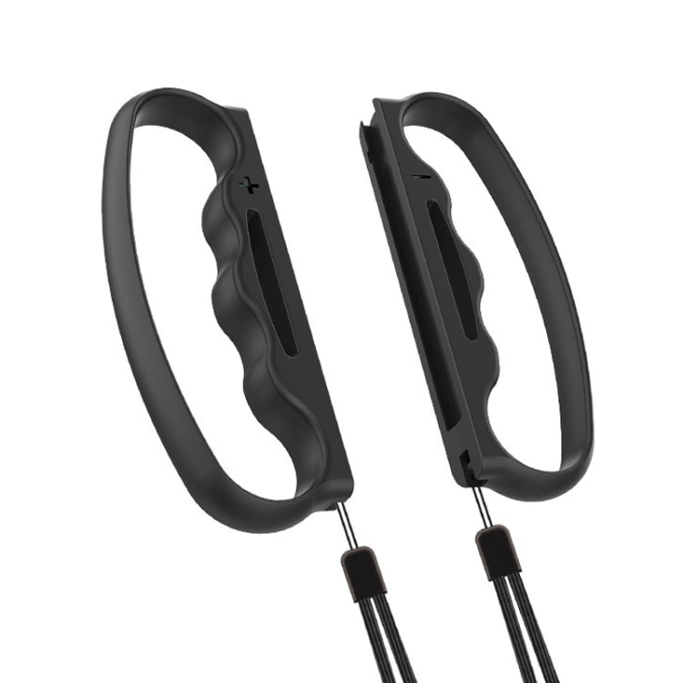 Impugnatura piccola per Switch Joy-Con con cinturino nero e rosso