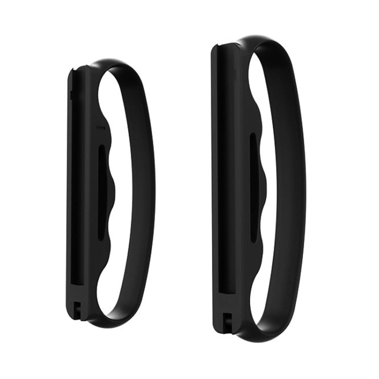 Impugnatura piccola per Switch Joy-Con con cinturino nero e rosso