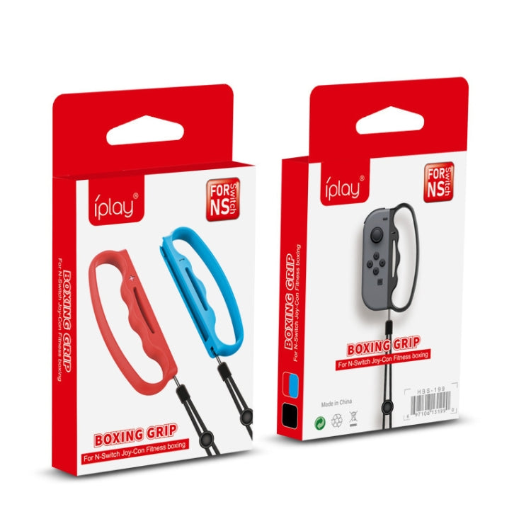 Impugnatura piccola per Switch Joy-Con con cinturino nero e rosso