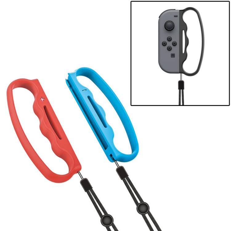 Impugnatura piccola per Switch Joy-Con con cinturino nero e rosso