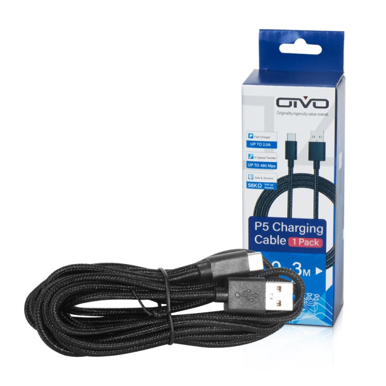 Cavo USB Type-C 3 metri 1A per Switch Pro PS5 Xbox
