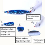 Set 7 esche da pesca in metallo 6-8 cm vari pesi