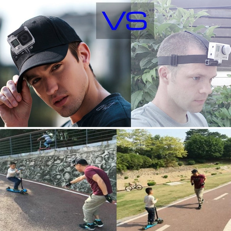 Berretto baseball con supporto per action camera GoPro e simili
