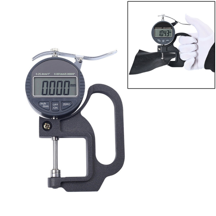 Misuratore di spessore digitale 0-25 mm con display LCD