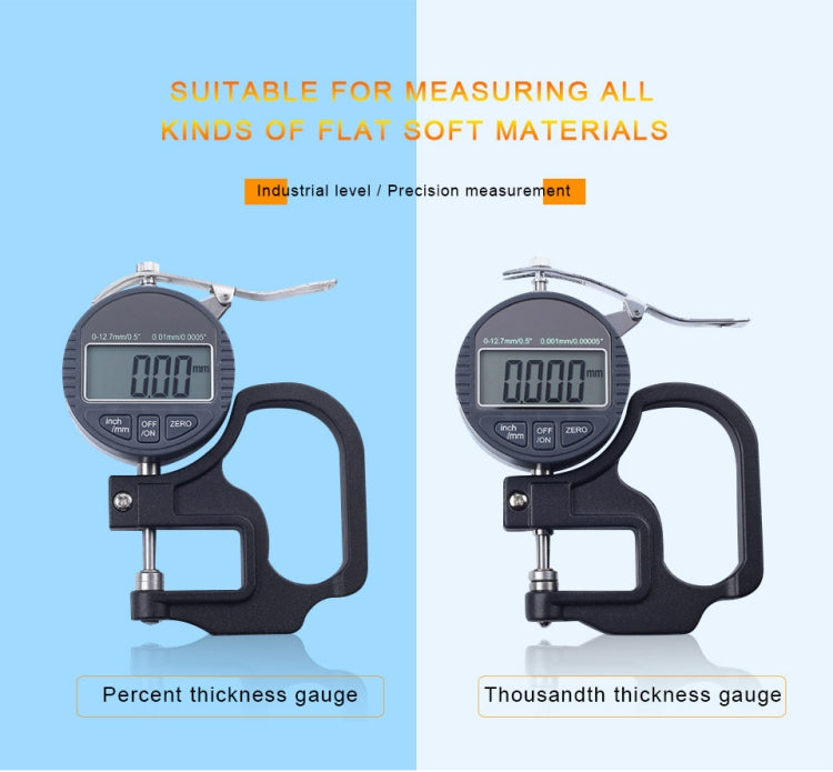 Misuratore di spessore digitale 0-25 mm con display LCD - immagine 8