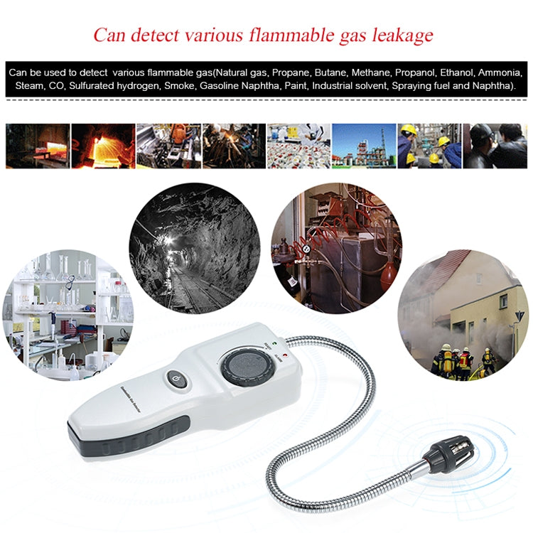 Rilevatore portatile di gas combustibile GM8800B con collo d’oca - immagine 7
