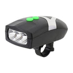 Corno elettrico con luce LED per bicicletta 14x8x5 cm