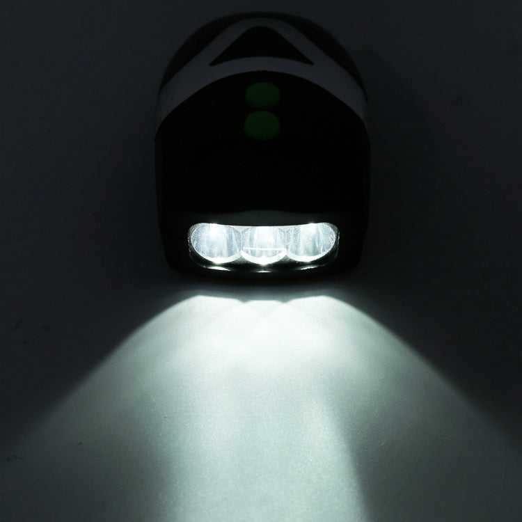 Corno elettrico con luce LED per bicicletta 14x8x5 cm