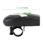 Corno elettrico con luce LED per bicicletta 14x8x5 cm