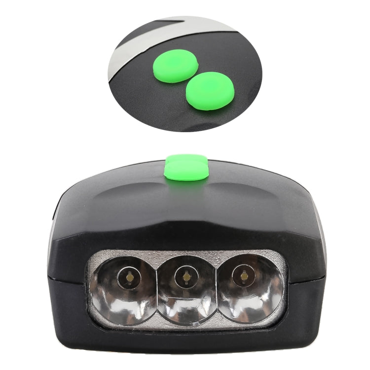Corno elettrico con luce LED per bicicletta 14x8x5 cm