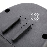 Corno elettrico con luce LED per bicicletta 14x8x5 cm