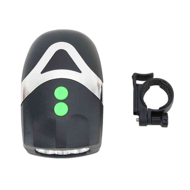 Corno elettrico con luce LED per bicicletta 14x8x5 cm