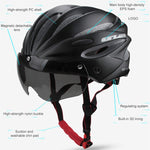 Casco bici GUB K80 Plus con visiera e occhiali