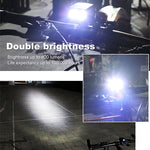Lampada frontale LED USB per bici 500LM 5 modalità
