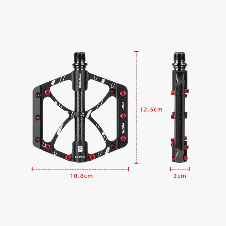 Pedali bicicletta PD-M52C in alluminio e fibra di carbonio - immagine 6