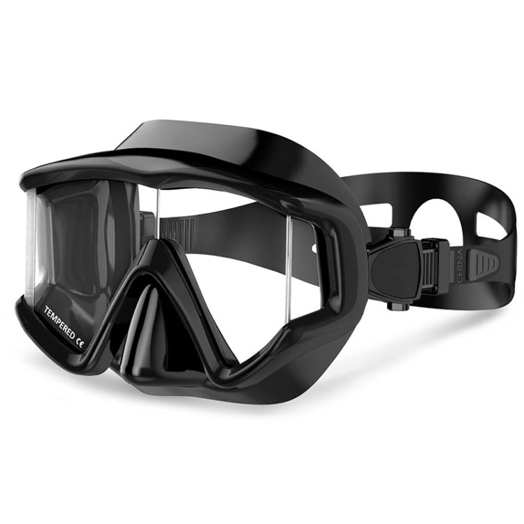 Maschera subacquea in silicone con lente in vetro temperato