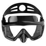 Maschera subacquea in silicone con lente in vetro temperato