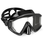Maschera subacquea in silicone con lente in vetro temperato