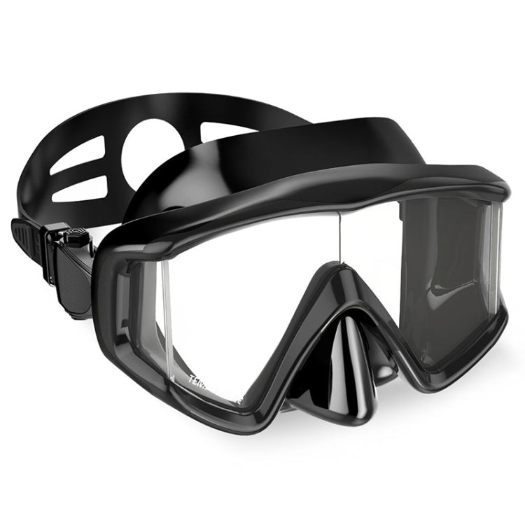 Maschera subacquea in silicone con lente in vetro temperato