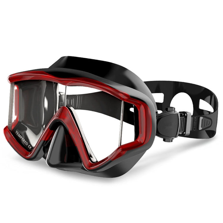 Maschera subacquea in silicone con lente in vetro temperato