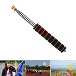 Bastone telescopico 2,5m in acciaio inox con manico spugna
