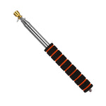 Bastone telescopico 2,5m in acciaio inox con manico spugna