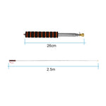 Bastone telescopico 2,5m in acciaio inox con manico spugna
