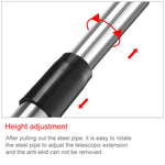 Bastone telescopico 3m in acciaio inox con 3 nodi