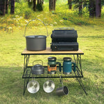 Tavolo pieghevole portatile in ferro 62x36 cm per esterni