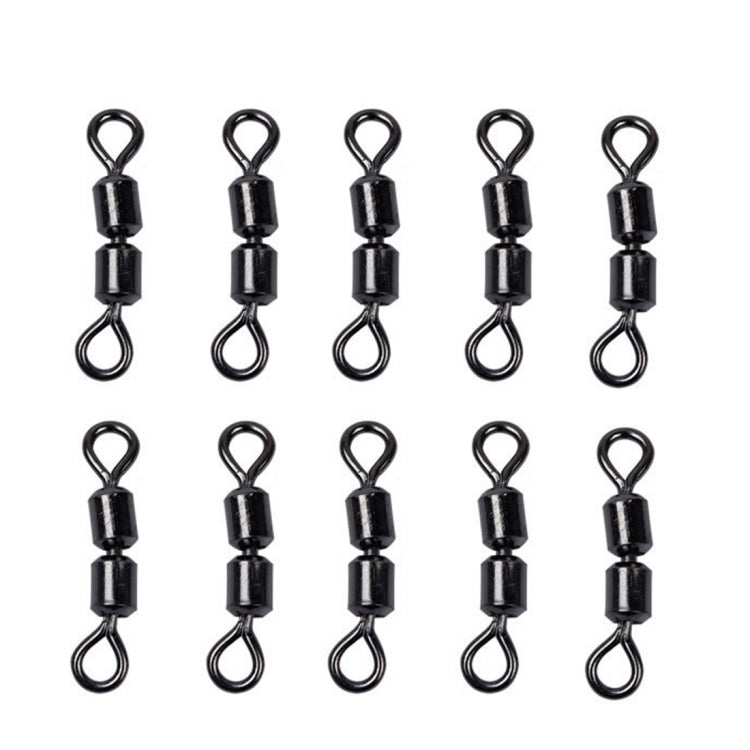 Connettori pesca doppio anello con girelle rotanti 100 pezzi