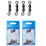 Connettori pesca doppio anello con girelle rotanti 100 pezzi
