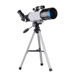 Telescopio astronomico 16x-66x70 con treppiede bianco