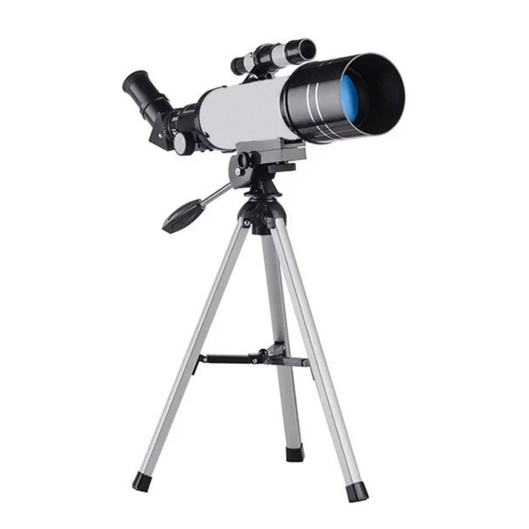 Telescopio astronomico 16x-66x70 con treppiede bianco