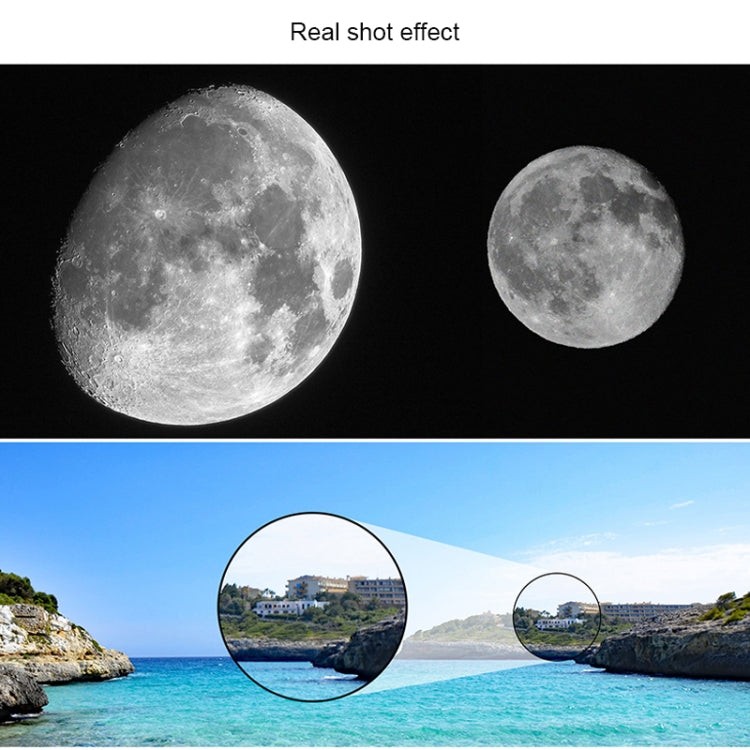 Telescopio astronomico 16x-66x70 con treppiede bianco