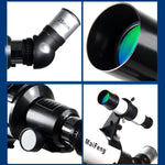 Telescopio astronomico rifrangente 233x70 con treppiede