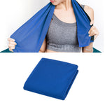 Set 2 asciugamani sportivi in microfibra 30x100 cm