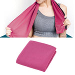 Set 2 asciugamani sportivi in microfibra 30x100 cm